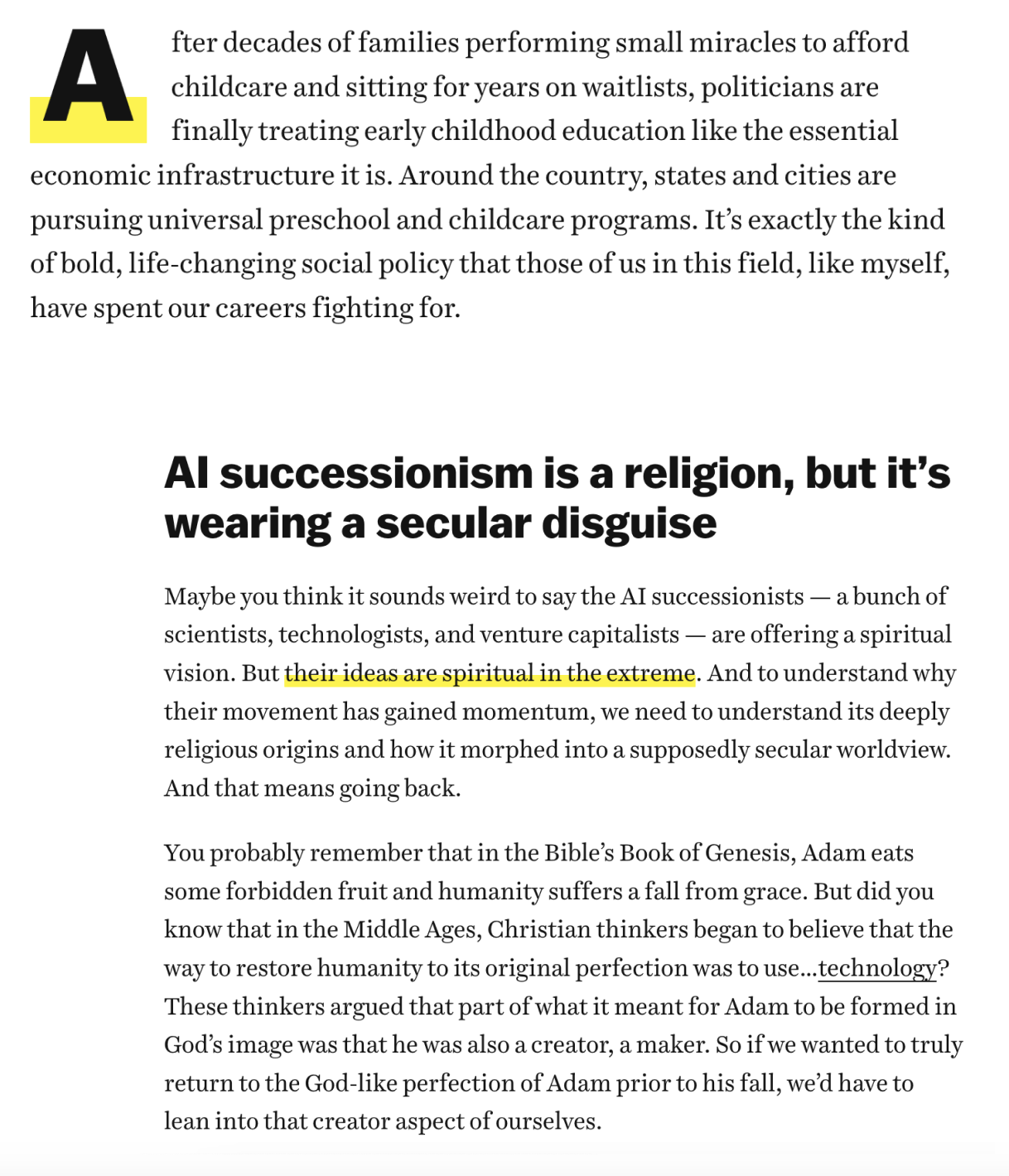 paragraph components on Vox