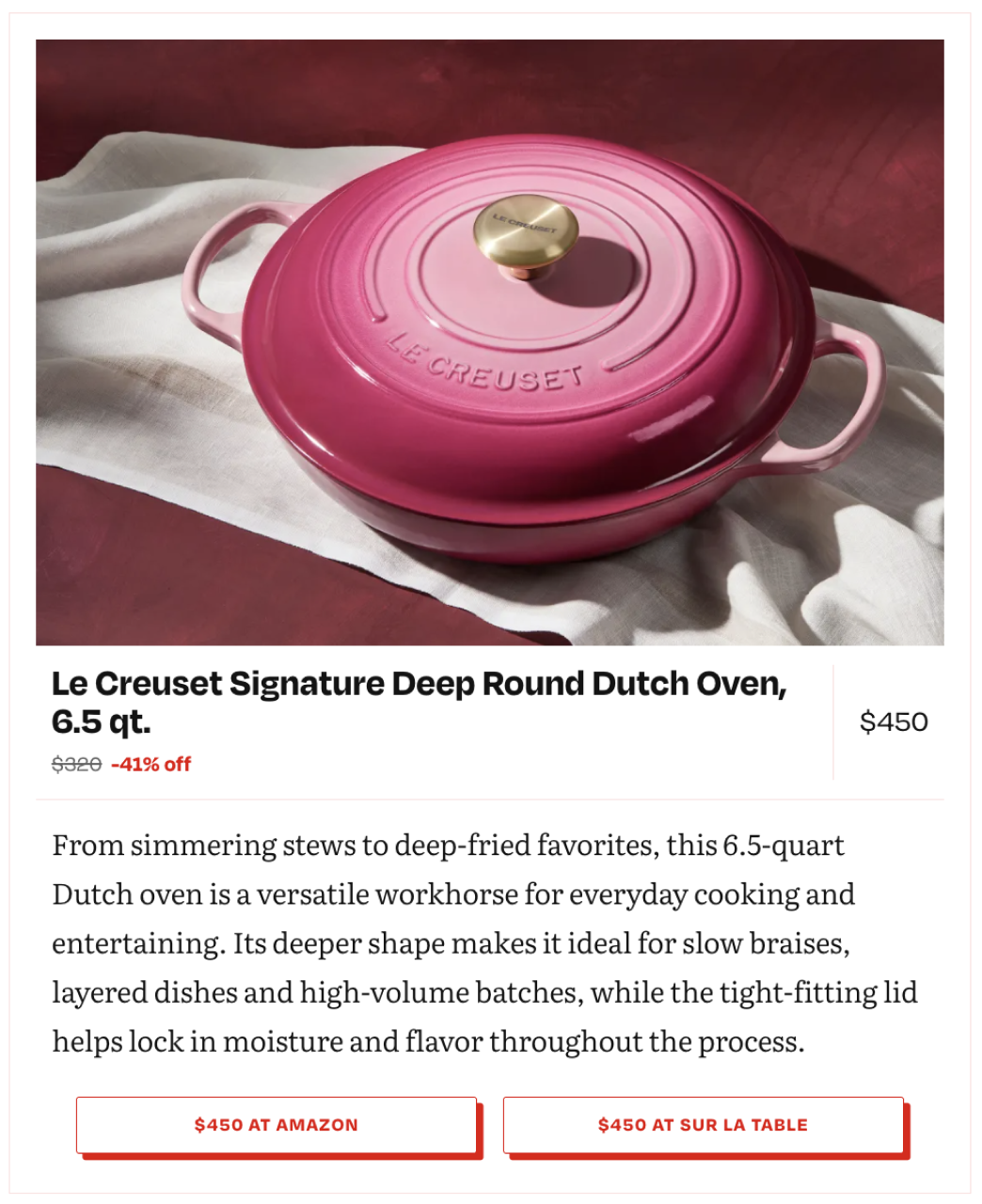 product card on Eater