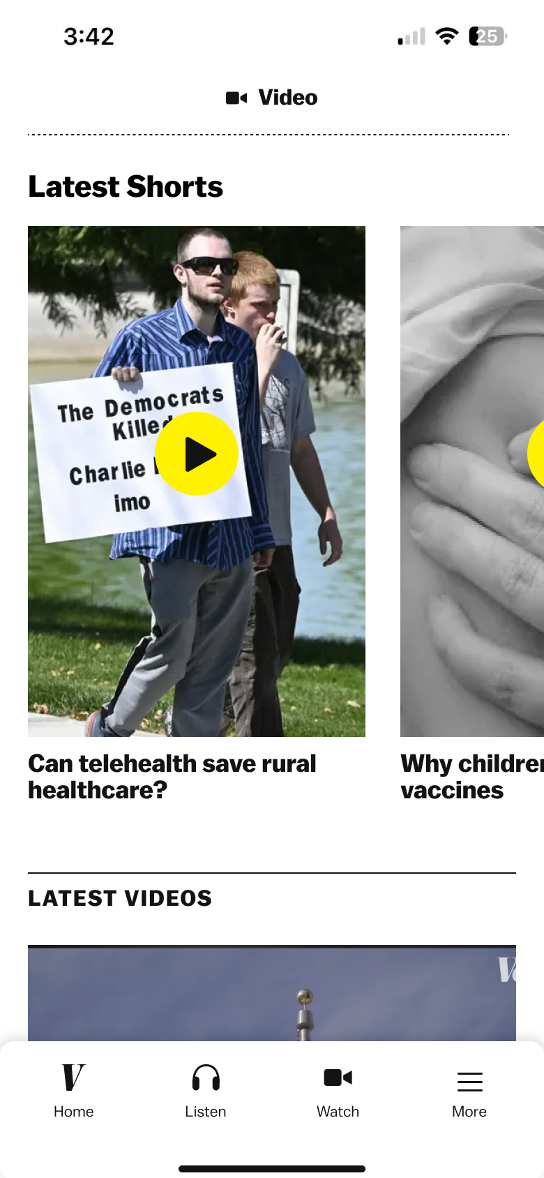 initial mock of video tab