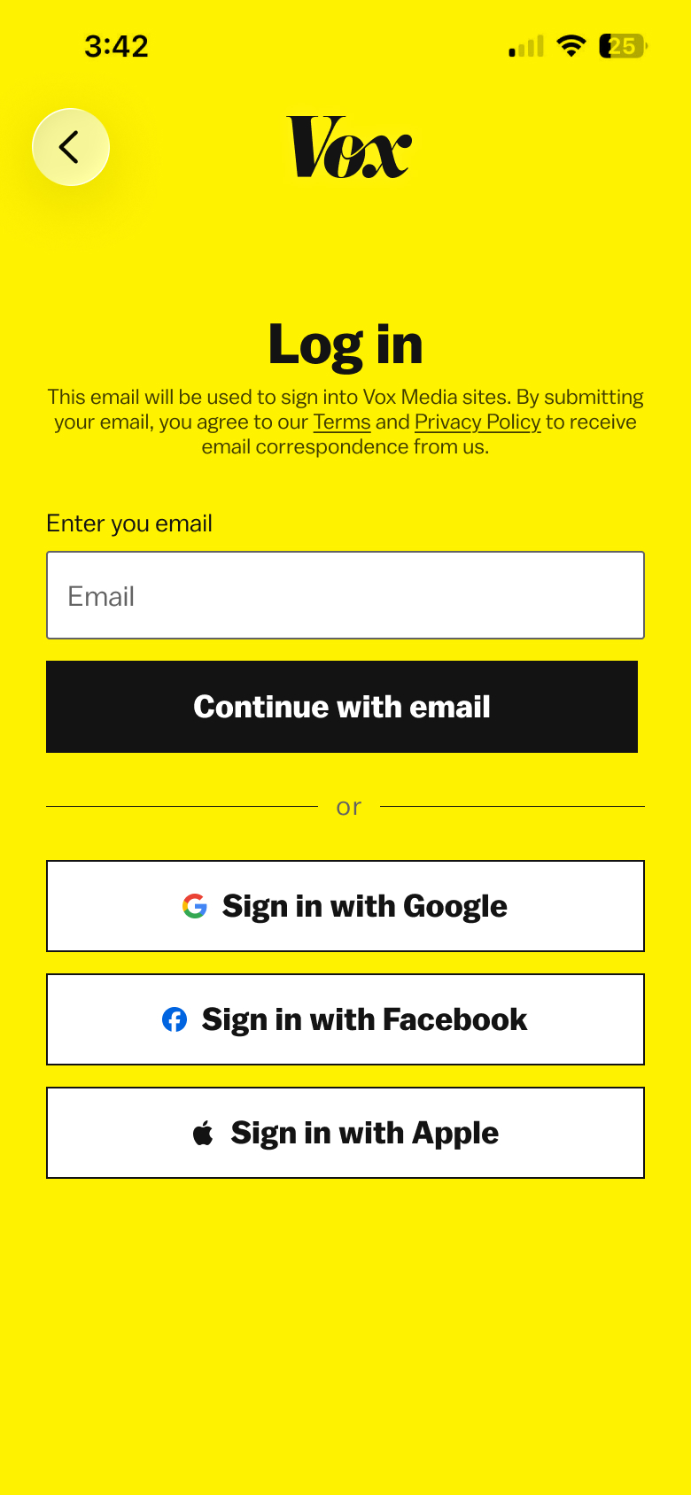 log in