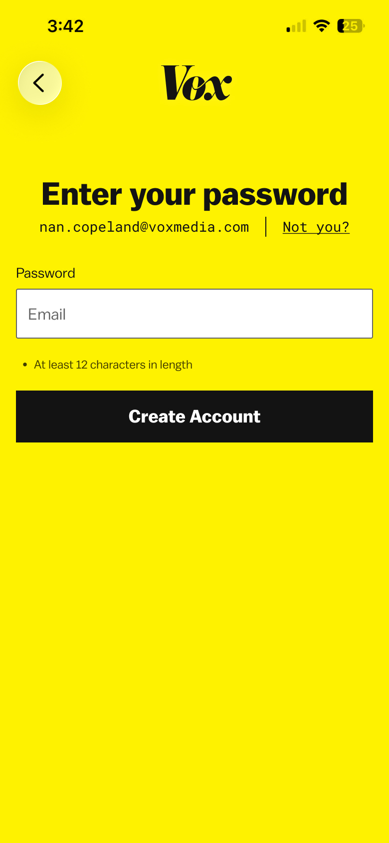 enter password